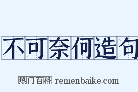 不可奈何造句是什么意思的图片